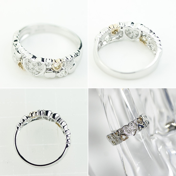k18WG ダイヤモンド リング K18YG ダイヤモンド リング 0.72CT 1円～K18WG ダイヤモンドリング