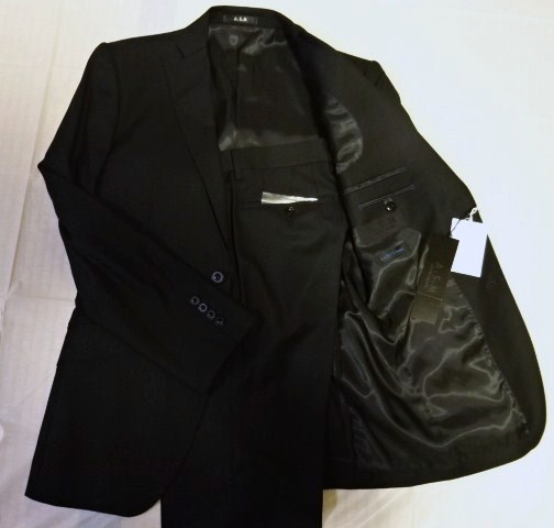 新品 アトリエサブメン ASM 背抜き春夏用シングルスーツ 48/M