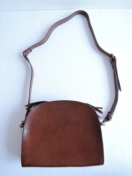 タイドウェイ Tideway *フリンジ付レザーショルダーバッグ *0716