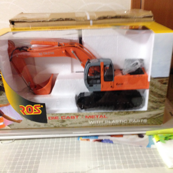 1/32ROS 京商 日立ZX210/ショベルカー 重機 ミニカー HITACHI