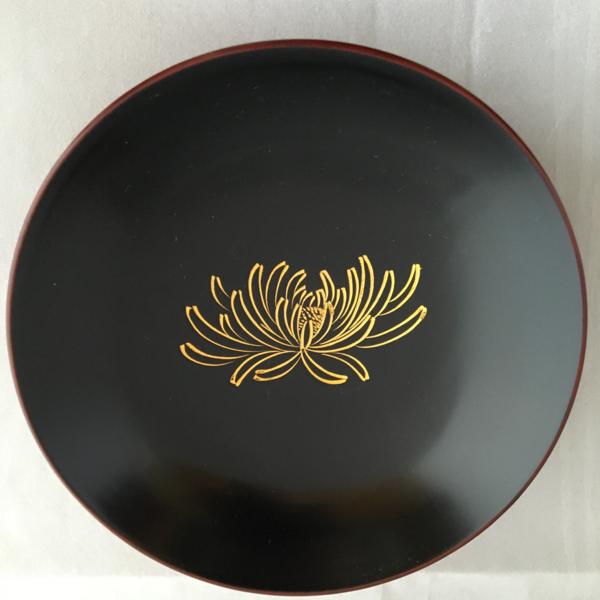 吸物椀 輪島塗 蒔絵 吸物椀 輪島塗 漆器 共箱 蒔絵 木製 五客 日の丸 極上