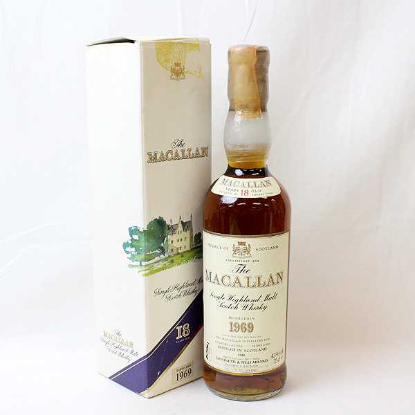 ☆古酒1円～ 箱付/MACALLAN（マッカラン） 18年 1969 T6H2148