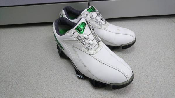 FOOT JOY フットジョイ XPS-1 25cm W 白/緑 中古 ゴルフシューズ