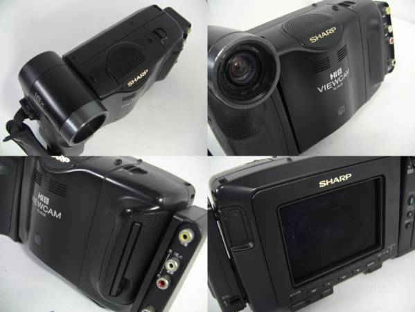 再生OK・録画OK・即決】SHARP Hi8 VL-HL15+付属品9点/V341