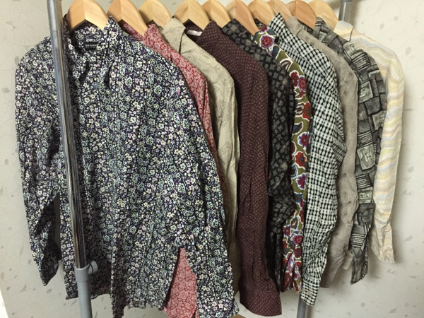 【USA輸入古着卸】長袖シャツ10枚セットS/Mサイズまとめ福袋柄