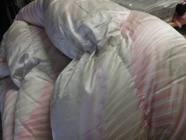 い793/ホワイトグース 羽毛 高級 掛布団　ハンガリー製 150×210