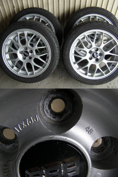 ＢＢＳ スバル？鍛造 215/45R17 5穴 ｐｃｄ１００+48 トヨタ等