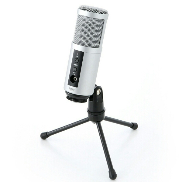 サンワダイレクト USBマイク高音質コンデンサータイプ 400-MC002