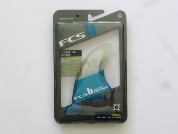 ◆ FCS2 Performer PC Quad用リアフィン 2枚セット Sサイズ 新品