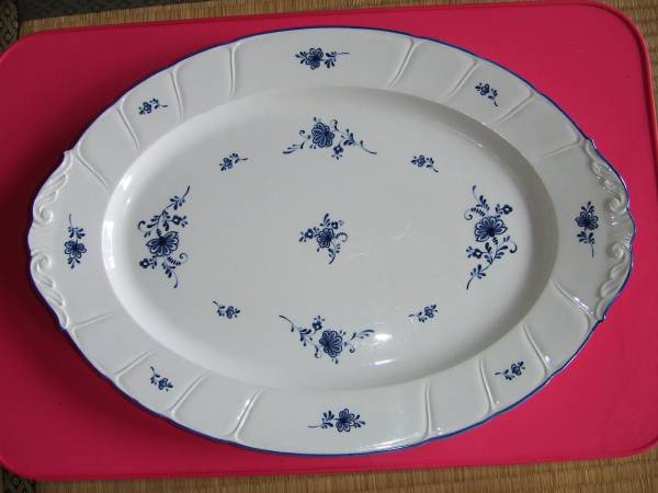 ノリタケ Noritake CRAFTONE JAPAN 8709 大皿 染付 キズあり(ノリタケ