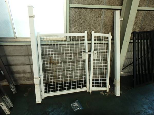 072913新日軽アルミサッシアルネット親子ドア門扉 玄関勝手口佐2