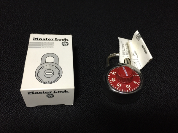 新品☆正規品☆Supreme Master Lock マスターロック 鍵 南京錠
