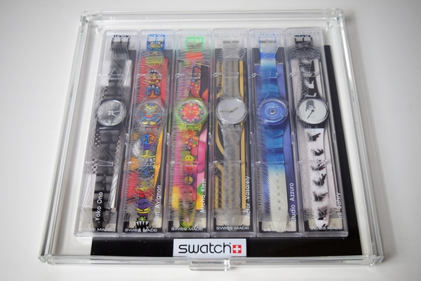 SWATCH アーティストモデル アクリルケース入り6本セット Swatch