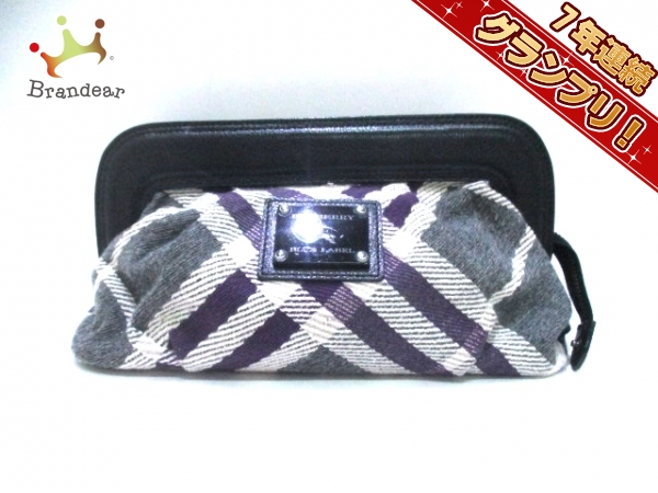 BURBERRY BLUE ブルーレーベル クラッチバッグの通販 バーバリー LABEL