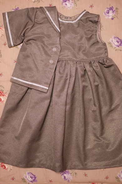 ビスクドールドレス　セーラー服 ビスクドール用お洋服 セーラージャケットドレスセット ～60cm 1⁄4