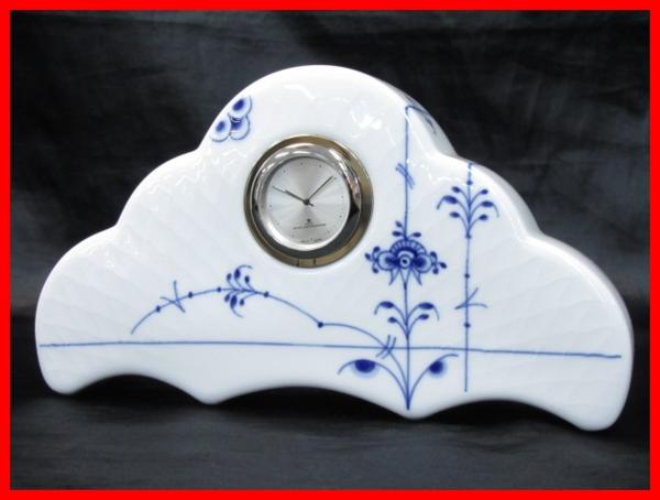 24029☆未使用 ロイヤルコペンハーゲン ブルーパルメッテ 置時計