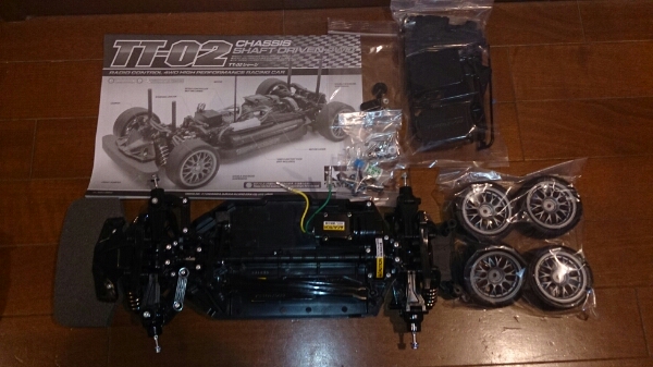 タミヤ TT-02メーカー組立済未走行完成シャーシ タミヤ tt-02 シャーシ