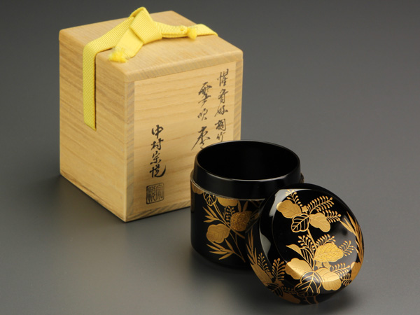 茶道具　棗　中村宗悦　竹林蒔絵 茶道具 棗 中村宗悦 竹林蒔絵 茶道具 棗 中村宗悦 竹林蒔絵 茶道具 棗