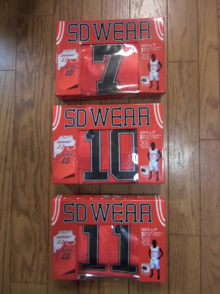 新品 スラムダンク SHOHOKU ユニフォーム 赤色仕様3種セット　　