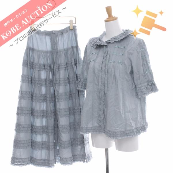 □ ピンクハウス セットアップ 上下 スカート ブラウス 綺麗 ○種別