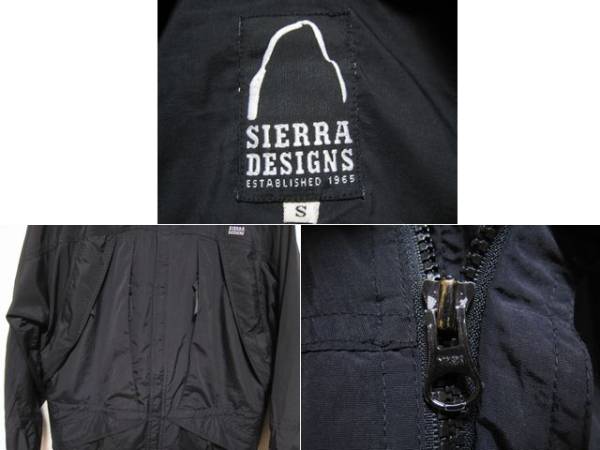 美品★シェラデザイン ナイロン ジャケット ブラック/黒 S