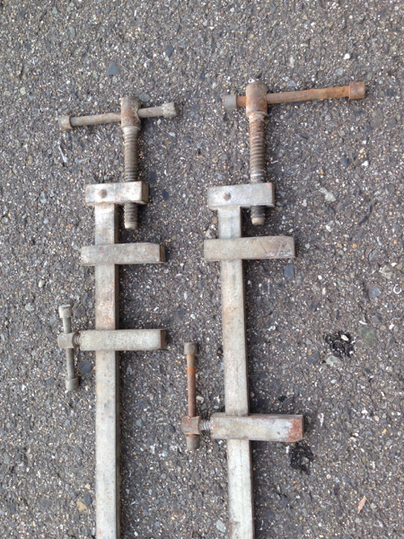 【中古品 】ハタガネ 長さ１m 2本セット