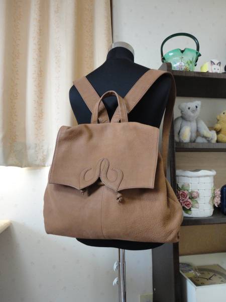 美品】AOYAMA IBIZA☆青山イビザ☆リュックサック☆本革！ ,☆もっちり 