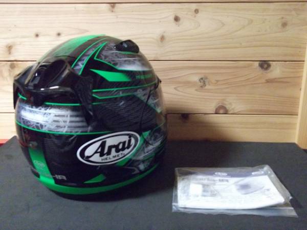 arai アライ ラパイドIR XLサイズ カワサキ グリーン こ度は私出
