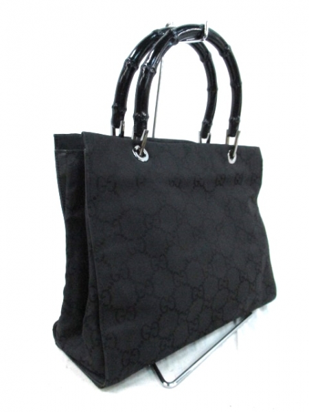 グッチ トートバッグ GG柄/バンブー 0021016 黒 GUCCI グッチ 