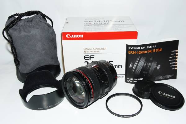 超美品 キヤノン canon EF 24-105mm F4L IS USM 元箱 付属品完備