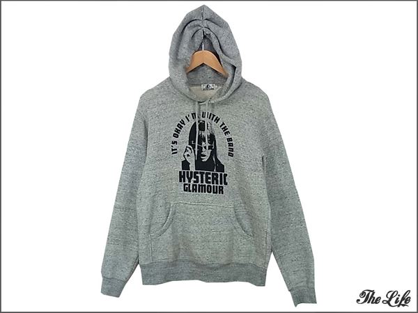 【即決】HYSTERIC GLAMOUR I’M WITH THE BAND pt パーカー L 灰