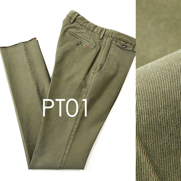 新品 PT01 コットンパンツ PTゼロウーノ PT05 52 XL 程度 251407 PT01