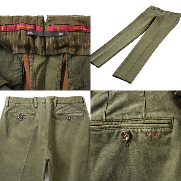 オプション 新品 PT01 コットンパンツ PTゼロウーノ PT05 52 XL 程度 251407 PT01