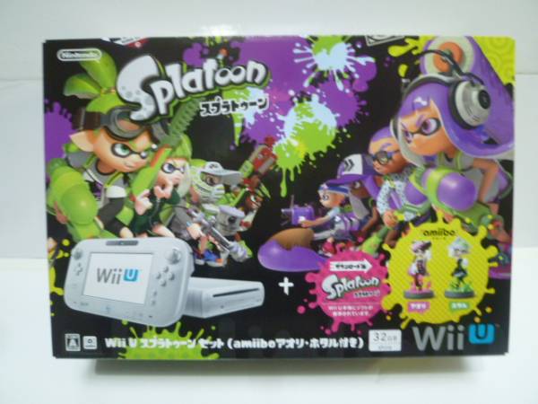 新品 Wii U 本体 スプラトゥーンセット amiibo アオリ ホタル