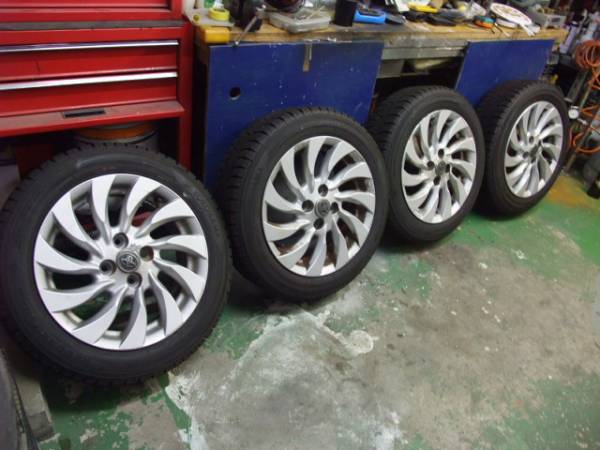 175/60R15現行ｂB純正ホイール付き4本セット