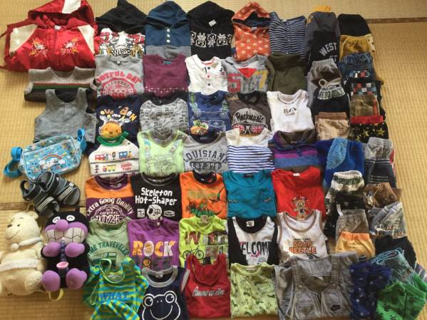 子供服福袋★80-90㎝/男/美品有/71点/ブランド★送料安！！