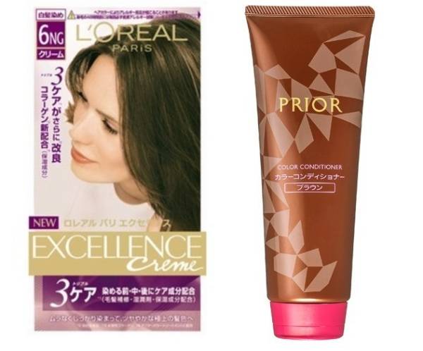 PRIORカラーコンディショナーブラウン+ロレアル白髪染め6NG(カラーリング剤)｜売買されたオークション情報、yahooの商品情報を ...