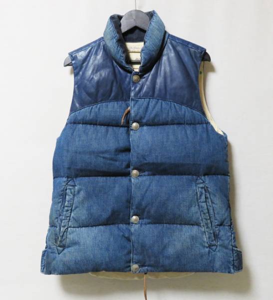 レミレリーフ ビームス 別注 デニム ダウンベスト L/BEAMS/T190