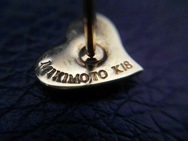 MIKIMOTO ピンブローチ K18 ミキモト ゴールド