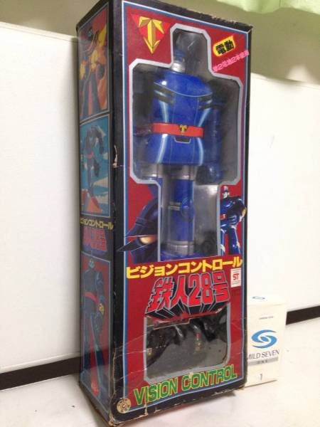 ポピー 電動ビジョンコントロール 鉄人28号 ブリキ 箱付き可動 ポピー