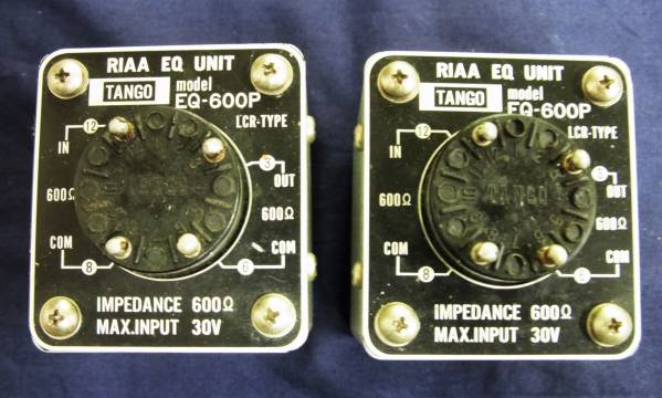 ◆RIAA EQ UNIT Tangoタンゴトランス EQー600Ｐ２個使用保管品★
