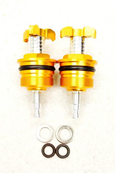 送料500円(5①ＫＳＲ１１０フロントフォークアジャスターＡ金*1W