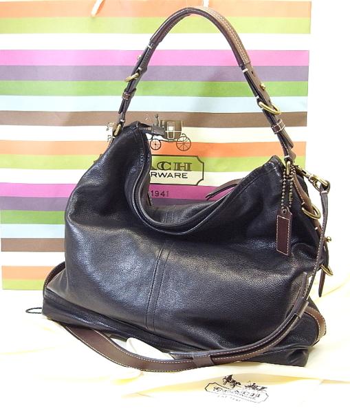 美品 COACH ショルダーバッグ ハリソン レザー 黒 70189 メンズ