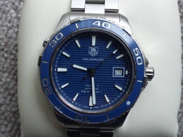 タグホイヤー/ アクアレーサー 500m防水 メンズ WAK2111