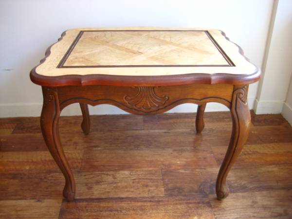 アメリカンホテル使用の合板デザイン猫脚サイドテーブル