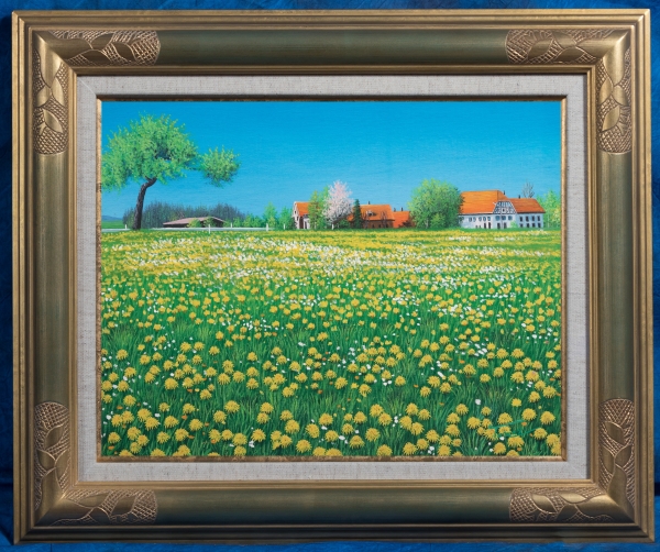 現品限り!豪華額付★売切★リアリズム作品 6号『牧場の春』