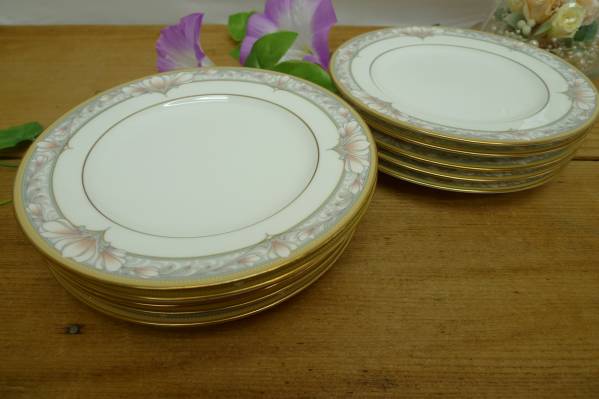 K2 ノリタケ シャーロットプレート 16.5㎝ 10枚セット 小皿 花柄