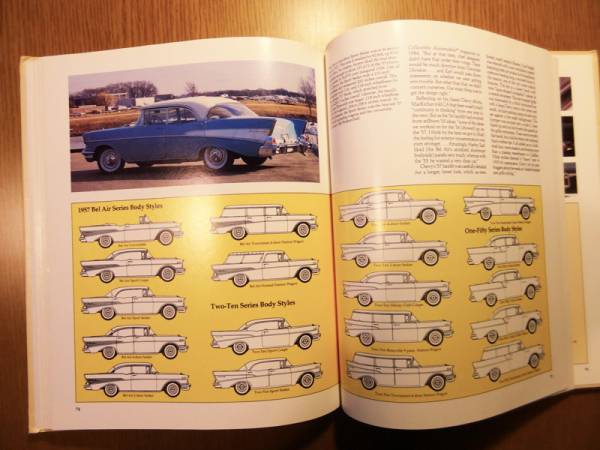 シボレーベルエア「CHEVROLET 1955-1957」洋書 トライシェビー