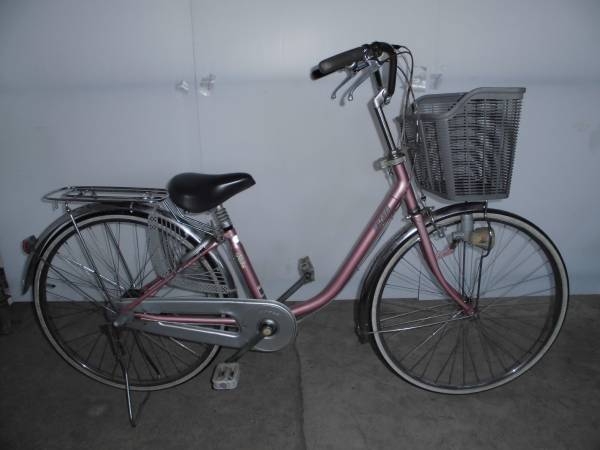 miyata make ママチャリ メタリックピンク 26in 28-11-4-1A