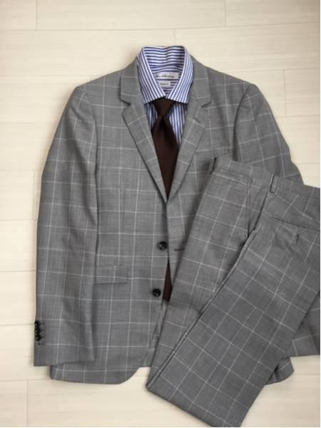 メンズ SUITSELECTスーツセレクト3ピースSKINNYスーツY5メンズGRAY